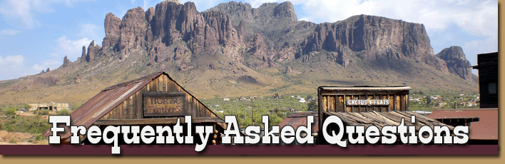 The Superstition Mountains overlooking Goldfield Ghosttown.